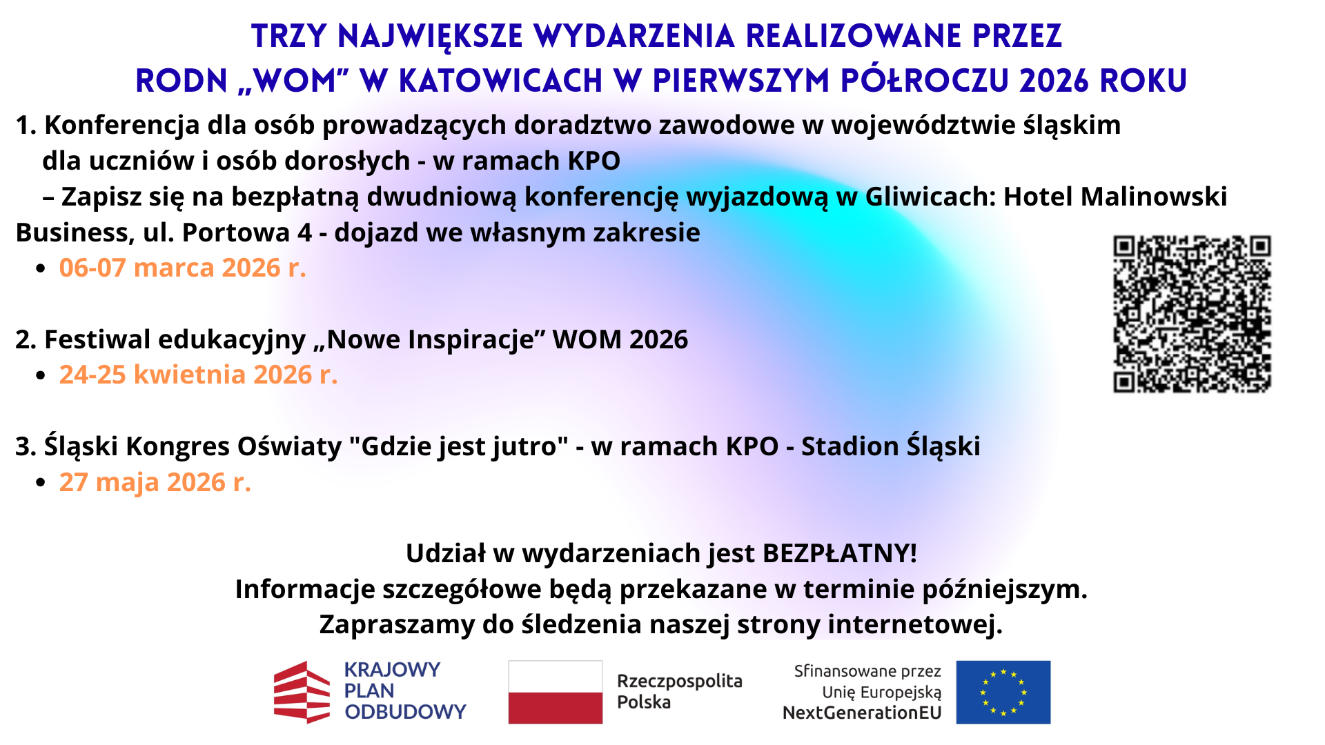 Trzy największe wydarzenia